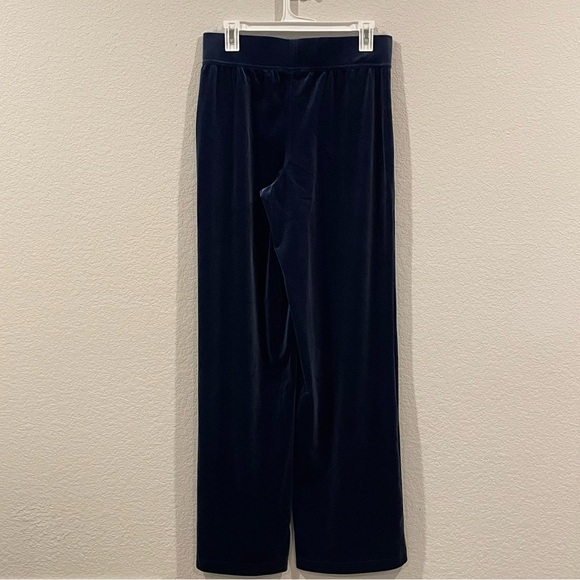 Lands’ End Blue Velour Wide Leg Pull-On Pants Size S - Picture 4 of 10